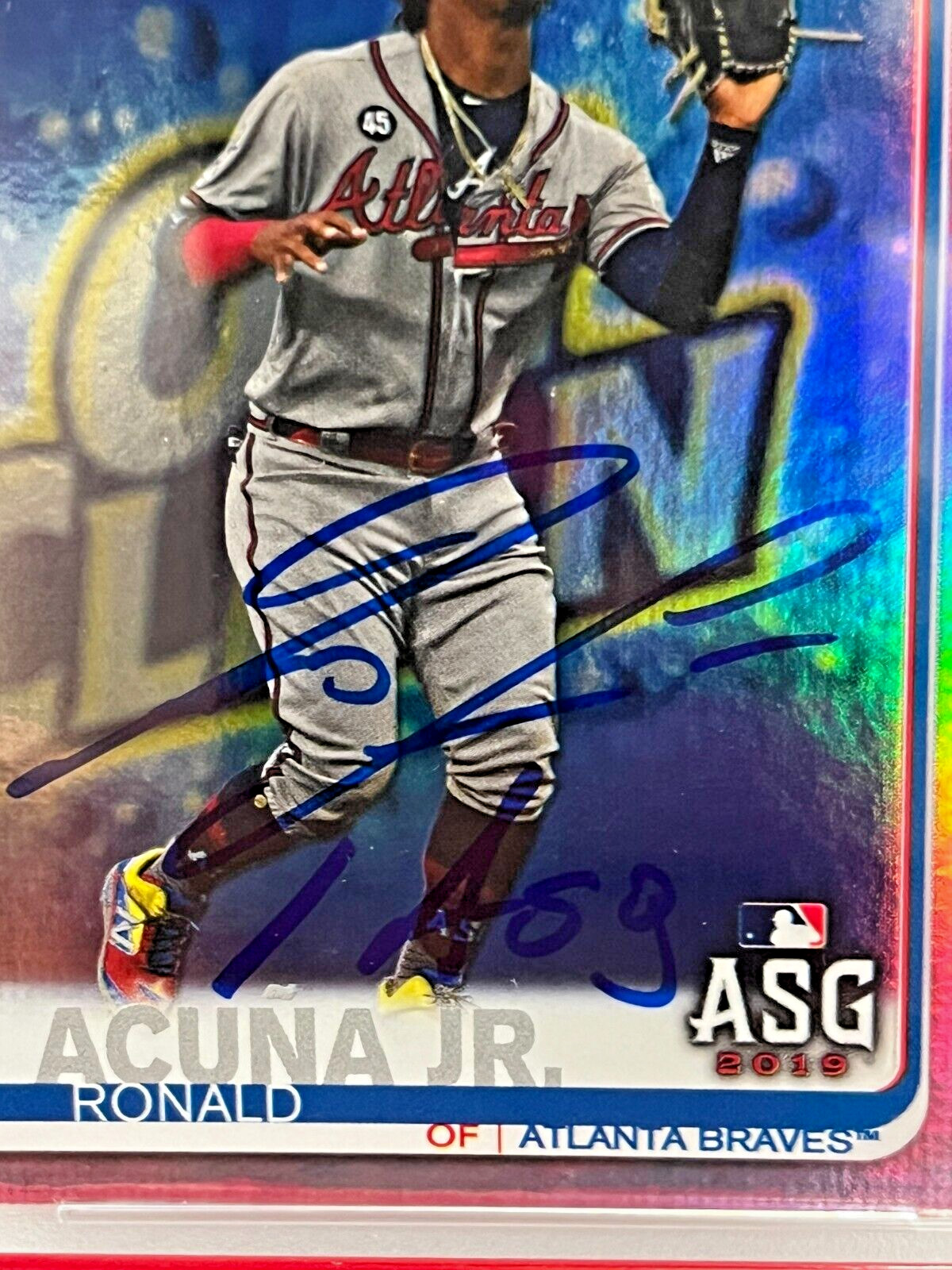 2019 Topps Update Ronald Acuna Jr 2019 #US220 PSA/DNA Auto w/1st ASG Insc! #8035