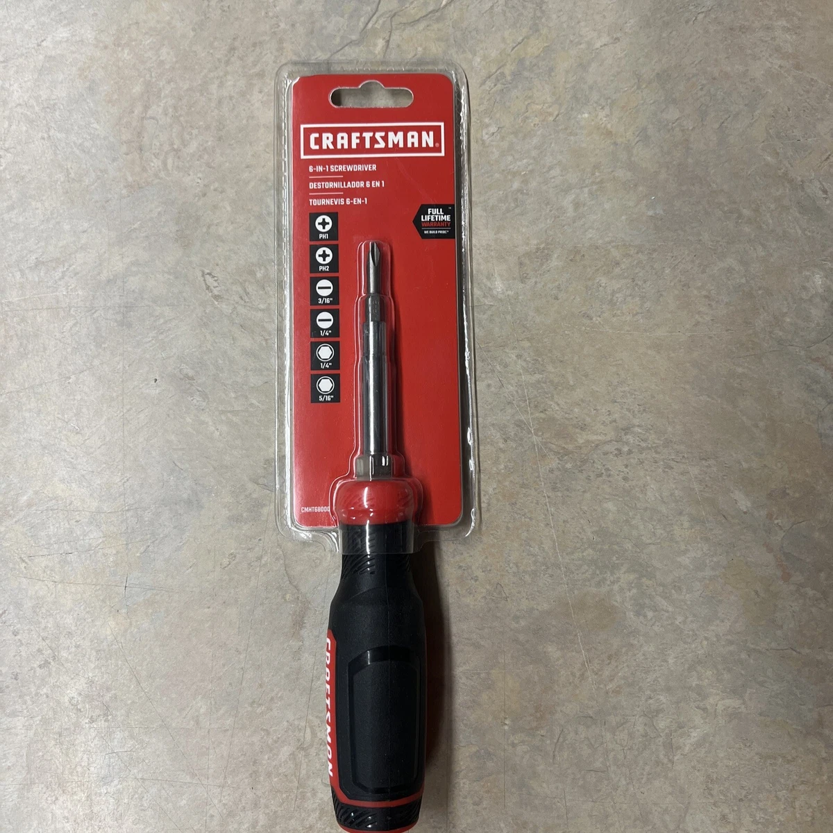 Craftsman CMHT68000 6-in-1 Phillips/SlottedScrewdriver | eBay 