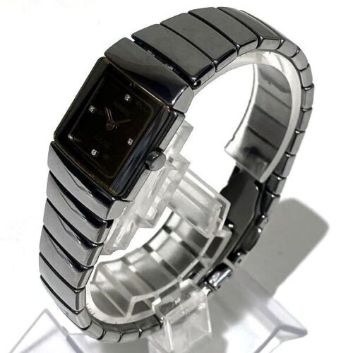 Rado Jubile Watch Quartz 20.5mm Women's Black Dial Swiss Made 153.0334.3 Japan - Picture 2 of 9
