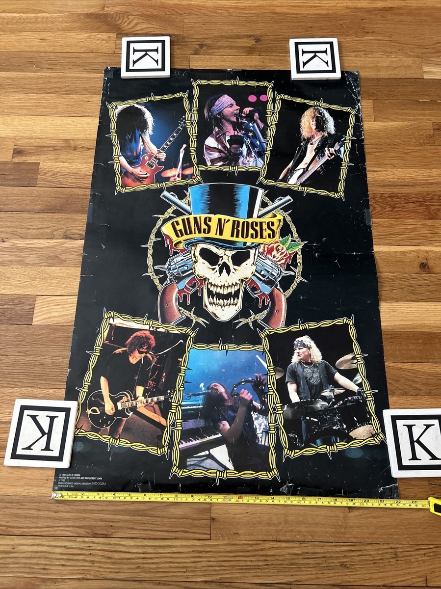 GUNS N ROSES GENUINE AUTHENTIC VINTAGE 1991 RARE POSTER | eBay