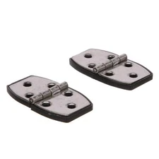 Marine-Grade Utility Hinges 304 Stainless Steel w/Black Nylon Base Plate 2-7/...
