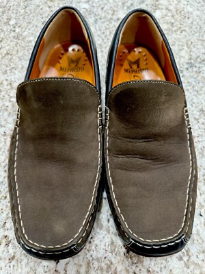 Mephisto Mens Brown Casual Suede Cool Air Loafers Size 9.5 M  display picture 3