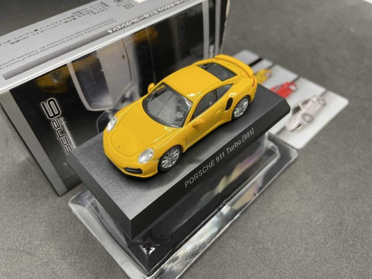 Kyosho 1/64 Porsche collection6 911 Turbo (991) Yellow diecast