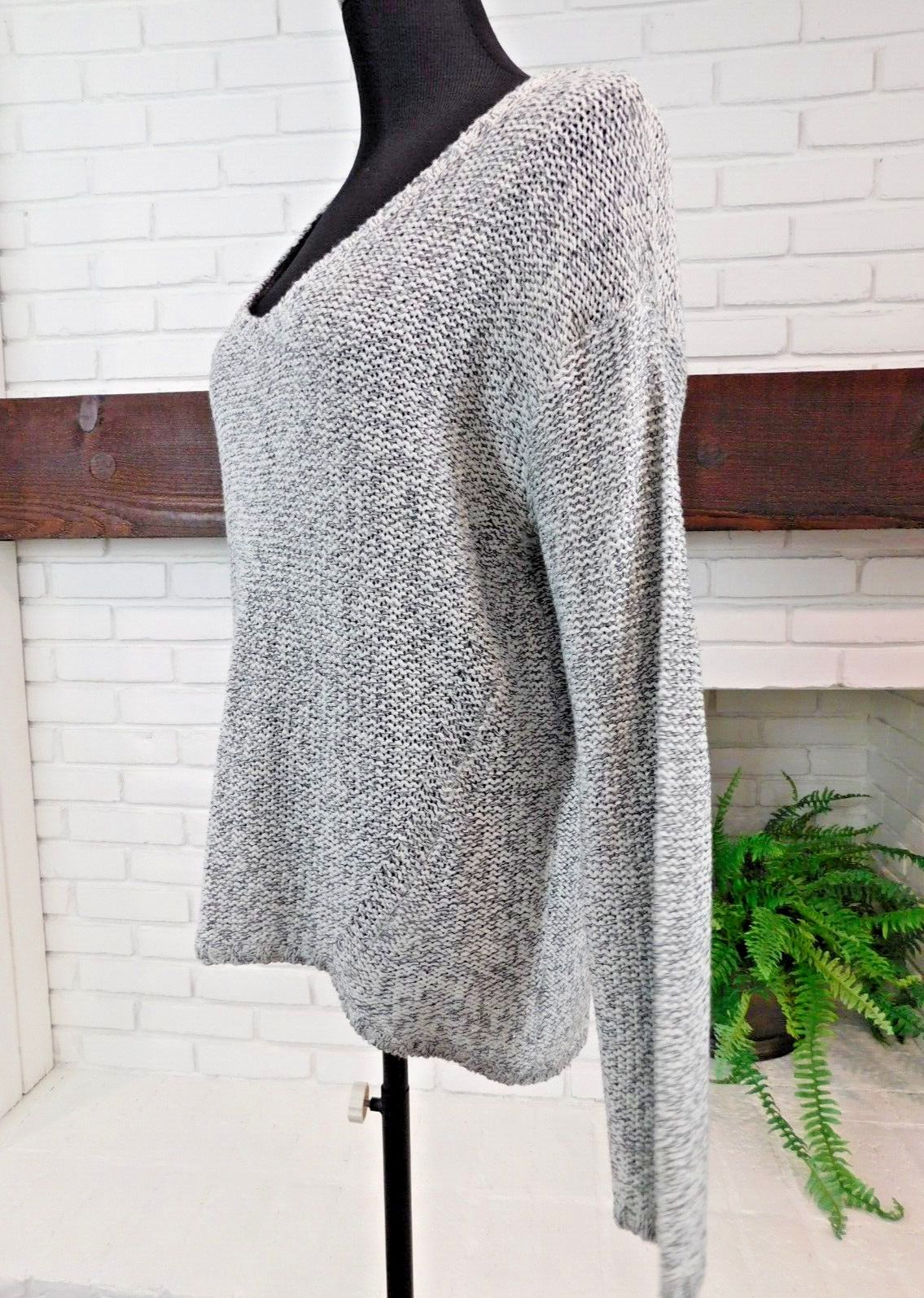 RD Style Rowca Elbow Patch Pullover Sweater Black… - image 4