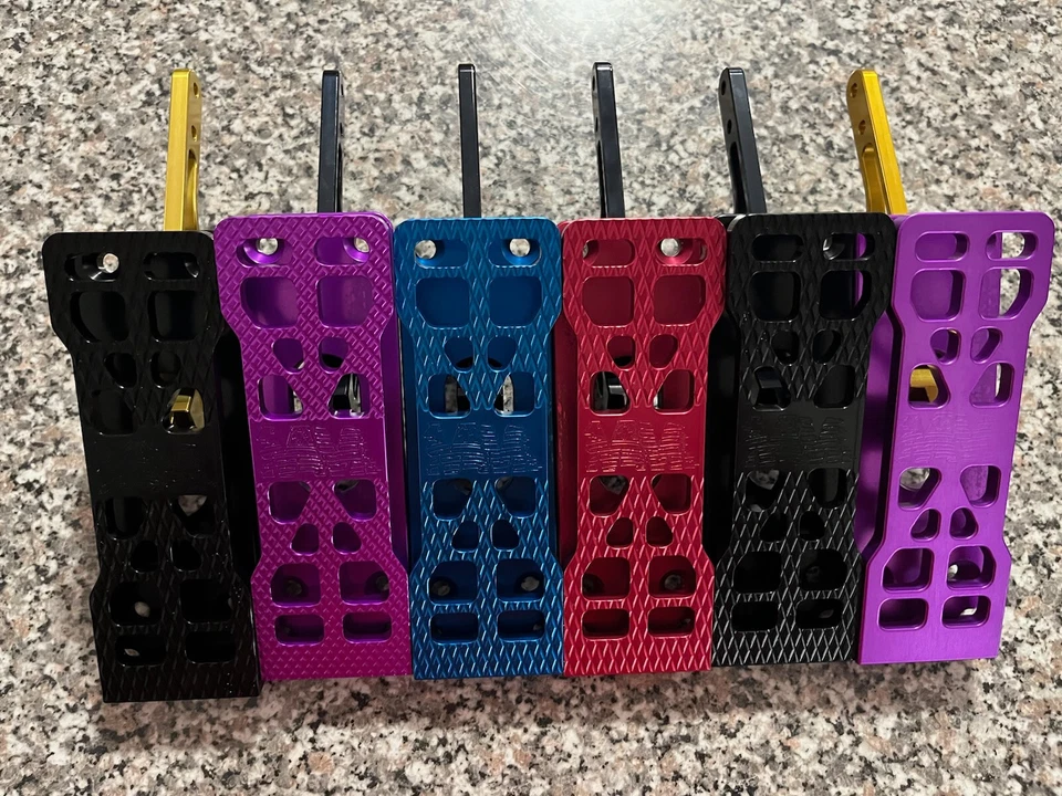 Pedal de freno/gas para hidrodeslizador Billet avión aluminio anodizado Foto 2 de 4