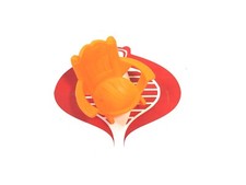 Weeble Wobble Weebles Orange Lounge CHAIR Pool Side 2003