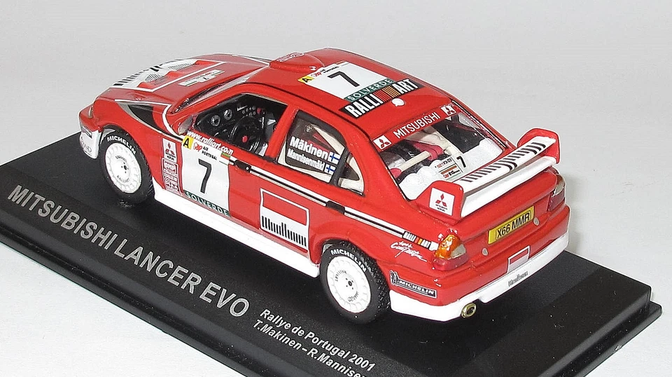 IXO MITSUBISHI LANCER EVO RALLY DEL PORTOGALLO 2001 - Makinen - SCALA 1:43 - Immagine 4 di 4