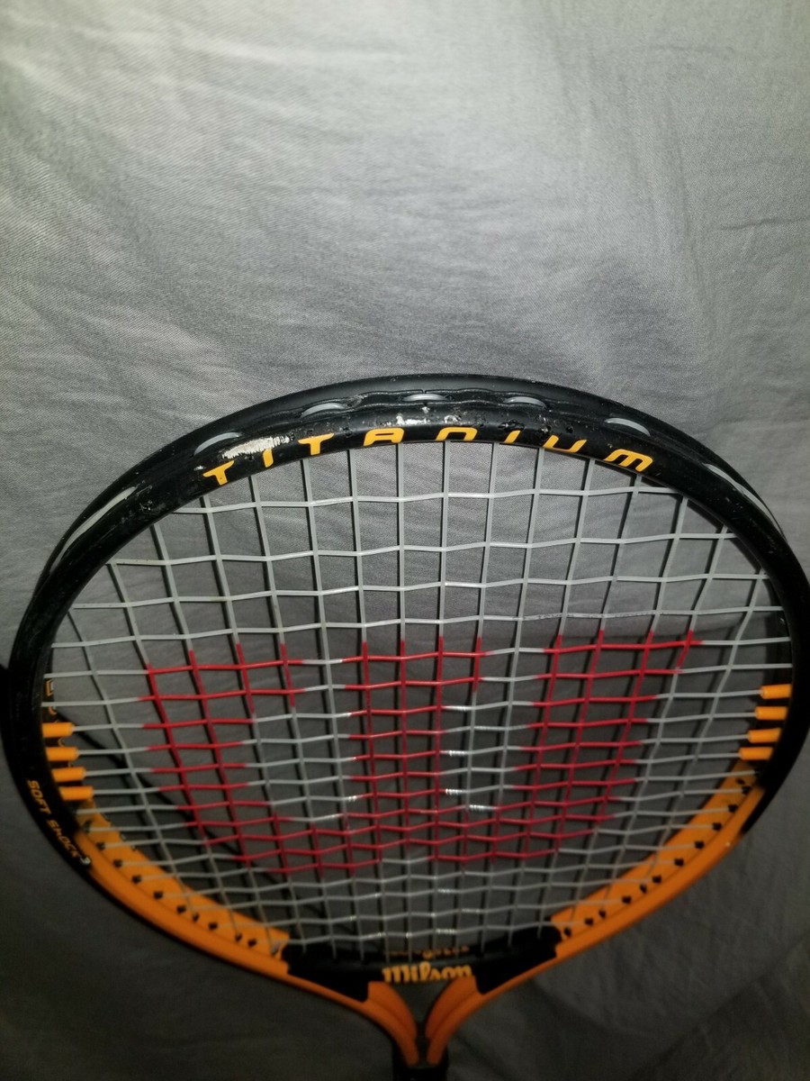 Wilson Impact Titanium Soft Shock Tennis Racquet L3 4 3/8 With Cover Brand New