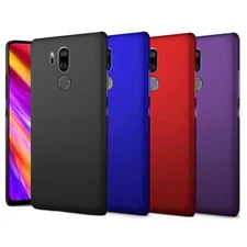 For LG G7 ThinQ Smooth Matte Rubberized hard case back Skin shell cover