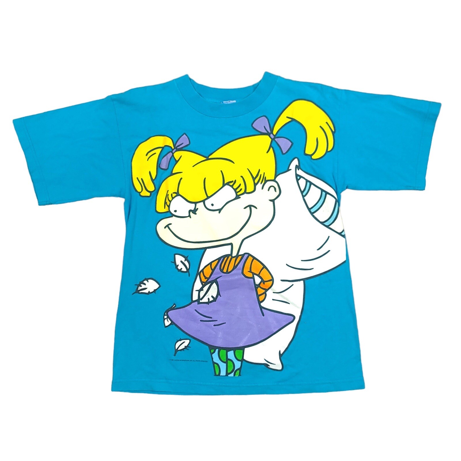 Vintage 1997 Rugrats Pillow Fight Nickelodeon Blue Sh… Gem