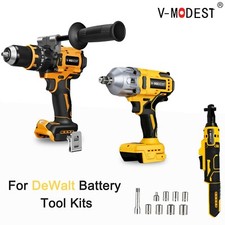 Cordless Impact Wrench/Hammer Drill Power Tool Kits Combo For Dewalt 20v Battery