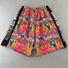 Flow Society Monster Lacrosse Athletic Shorts Active Sports Youth XL Pink Color