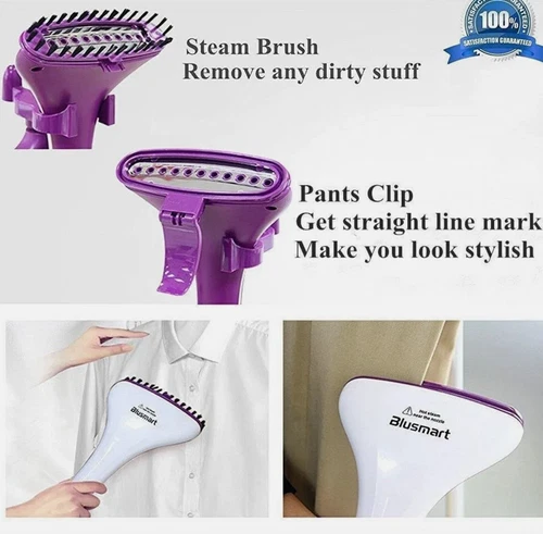 Blusmart Steam Hanging Ironing Machine Garment Steamer Purple/White - Picture 3 of 4