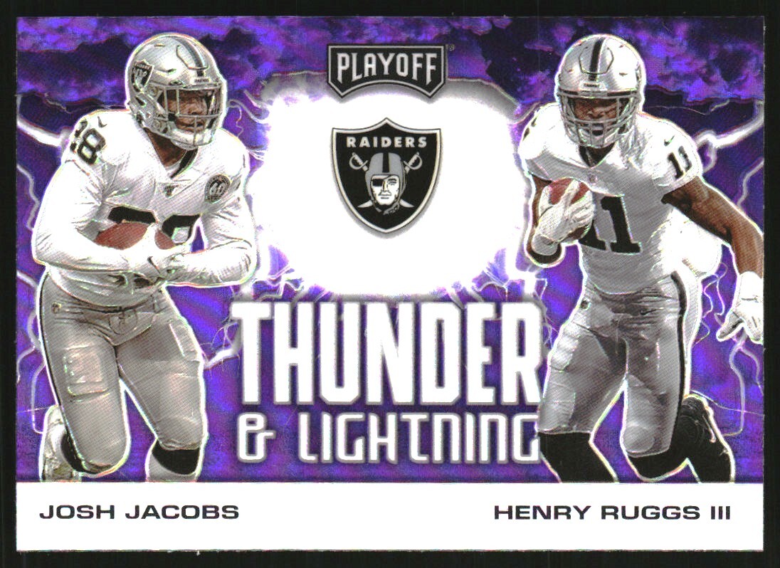 2020 Playoff Thunder and Lightning Purple 18 Henry Ruggs III Josh