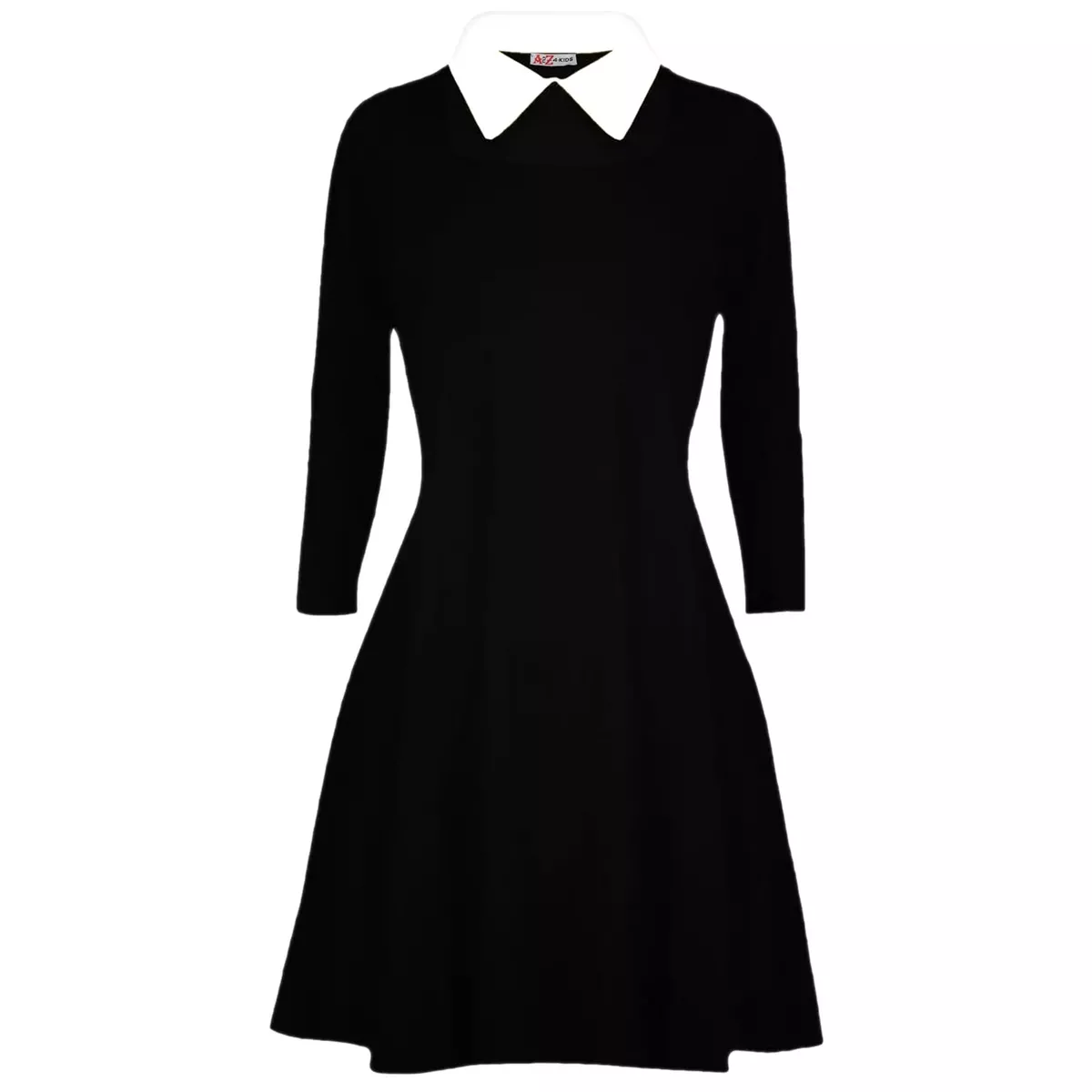 Girls black swing clearance dress