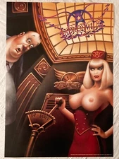 Aerosmith 1990 Poster New Condition Sexy Girl Elevator Operator