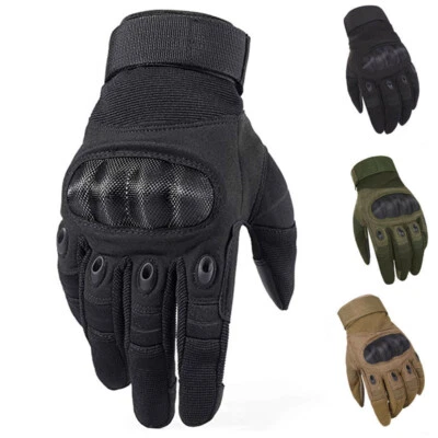 Taktische Handschuhe mit Kohlefaser Knöchelprotektor Bushcraft Einsatzhandschuhe - Bild 1 von 4