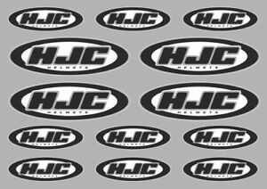 HJC Helmet Decal  Set Sticker  Vinyl Graphic Logo  Adhesive 