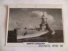 1940 NORTH CAROLINA WARSHIPS CARD BATTLESHIP
