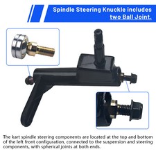 Right Spindle Steering Knuckle  Ball Joint For Coleman KT196 196cc 6.5HP CK196T