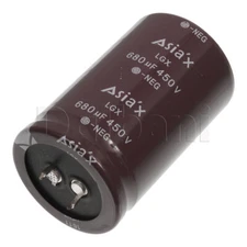 450V 680uF 35x60mm 105C Snap In Capacitor Asia'X