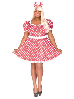 Wonderland Costumes Women Polka Dot Dress Halloween Costume, 1X, Red/White, Size: 1XL Wonderland Costumes Women Polka Dot Dress Halloween Costume, 1X, Red/White, Size: 1XL
