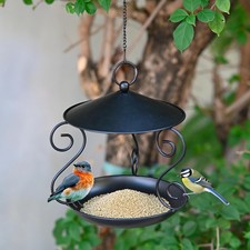 Outdoor Iron Hummingbird Feeder Iron Hanging Bird Water Station Bird Water Bowl