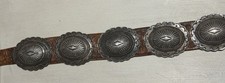 690.52 Gram Old, Heavy  Thick Navajo CONCHO BELT Cast SILVER Matching Buckle