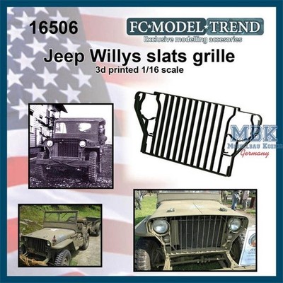 FC MODEL TREND FCMT16506 Jeep early slat grille 1/16