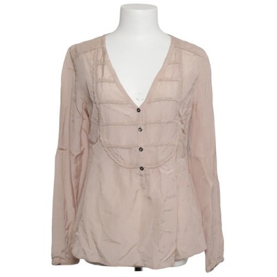 Custommade, Bluse, Größe: 40, Beige, Baumwolle/Viskose, Einfarbig, Damen #k4E