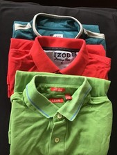 IZOD Mens Lot Of Three M - L - XL  , 2 SS pol...