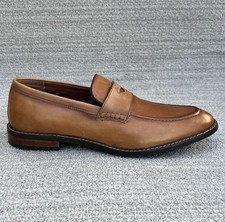 Vince Camuto Layton Penny Loafer Cognac / Brown Leather Men’s Size 10.5 US NEW