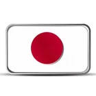 1 oz Japan Country Flag Silver Bar (Colored)