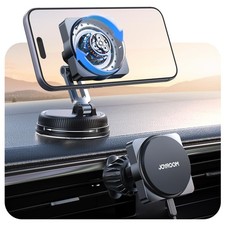 for MagSafe Car Mount Charger, Smart Fingerprint-Touch Rotation 15W MagSafe...