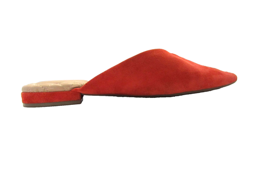 BIRDIES MUJER NARANJA/ROSA CALIENTE GAMUZA CUERO TACÓN PLANO MOCASINES SIN CORDONES DIAPOSITIVAS 6.5 - Imagen 5 de 21