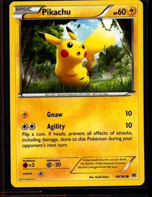 Pikachu 48/162 Breakthrough Non Holo Common NM TCG Pokemon Pikachu 0425#141
