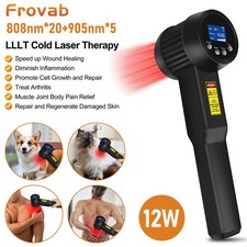 12W LLLT Laser Therapy Class4 Human/Pets Red Light Physiotherapy for Pain Relief