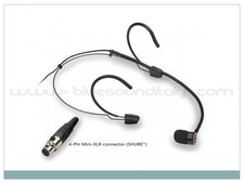 Soundsation VISAGE-C01D BK Microfono ad Archetto, con mini-xlr  4 PIN tipo SHURE