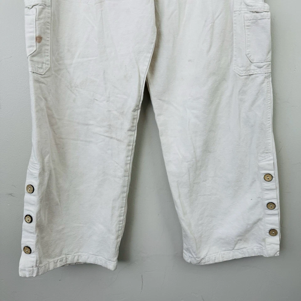 Soft Surroundings Khaki Cotton Stretch Waist Pants Women’s Size L - Image 3 of 4