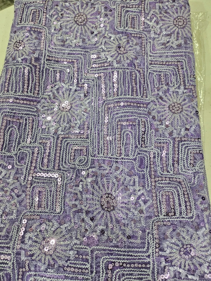 African Fabric Beautiful Lace Material 5yards - Image 4 of 4