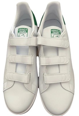 Adidas Stan Smith CF White / Green - Men s Size 11.5 - FX5509 - Hook and Loop