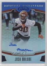 2017 Certified Gridiron Signatures Mirror Blue 37/50 Josh Malone #GS-JM Auto 0g4