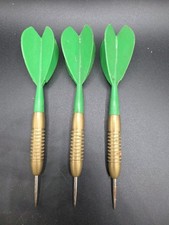 Vintage Brass Dart set with Green Flights 20g