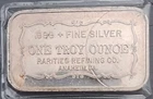 One Troy Ounce .999 Bar Rarities Refining CompanyFine Silver