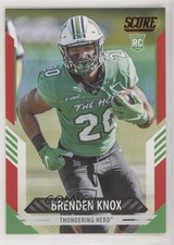 2021 Score Rookies Red Brenden Knox #366 2xd