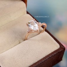 White Aquamarine Ring, Bridal Gift Ring, March Birthstone, Natural Aquamarine