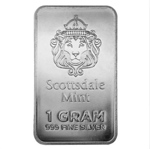 1 gram "Prepper Silver Bar" .999 Fine Pure Silver Bar
