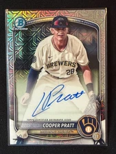 2025 Bowman Chrome #BMA-CP Cooper Pratt Mojo Auto Milwaukee Brewers
