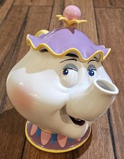 Disneys Beauty And The Beast Retired Mrs Potts Ceramic Tea Pot Music Box Schmid