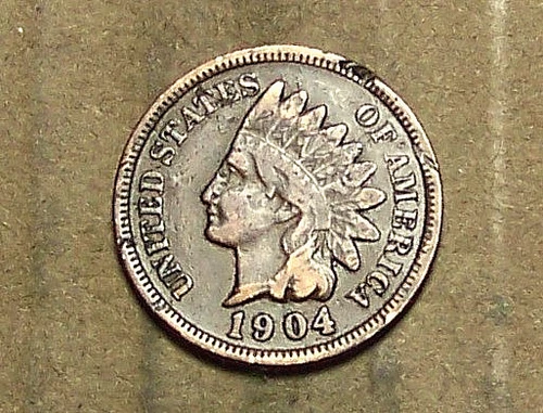 1904     Indian Head Cent     ACTUAL  COIN                           90219211-06